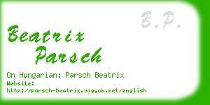 beatrix parsch business card